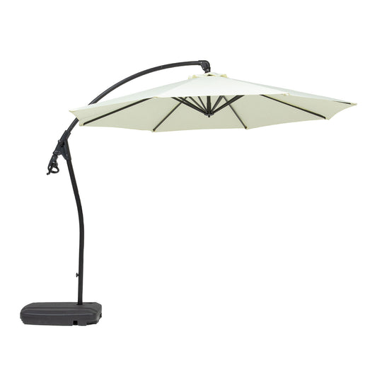 Sombrilla Lateral Con Base Beige