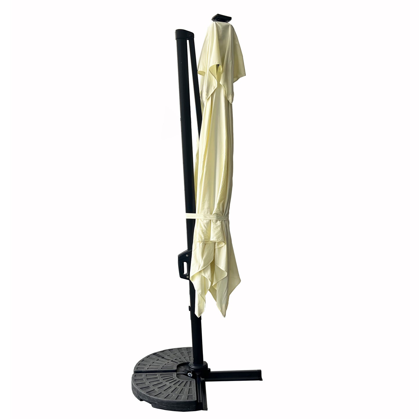 Sombrilla Bright Night Con Luces Crema
