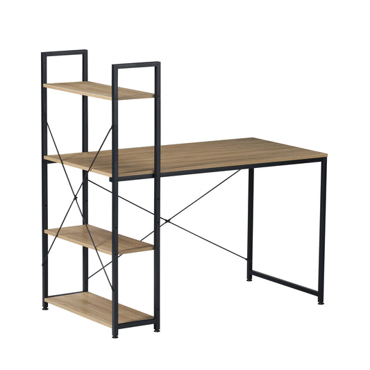 Escritorio Industrial con Estantería Lateral Desk-4