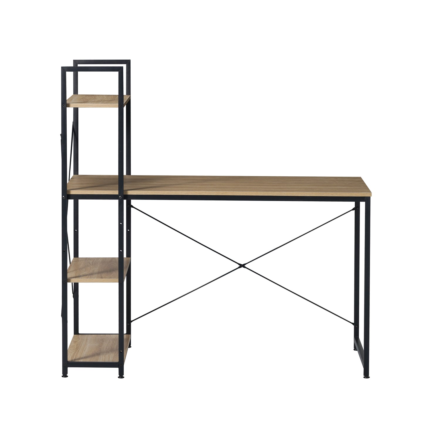 Escritorio Industrial con Estantería Lateral Desk-4