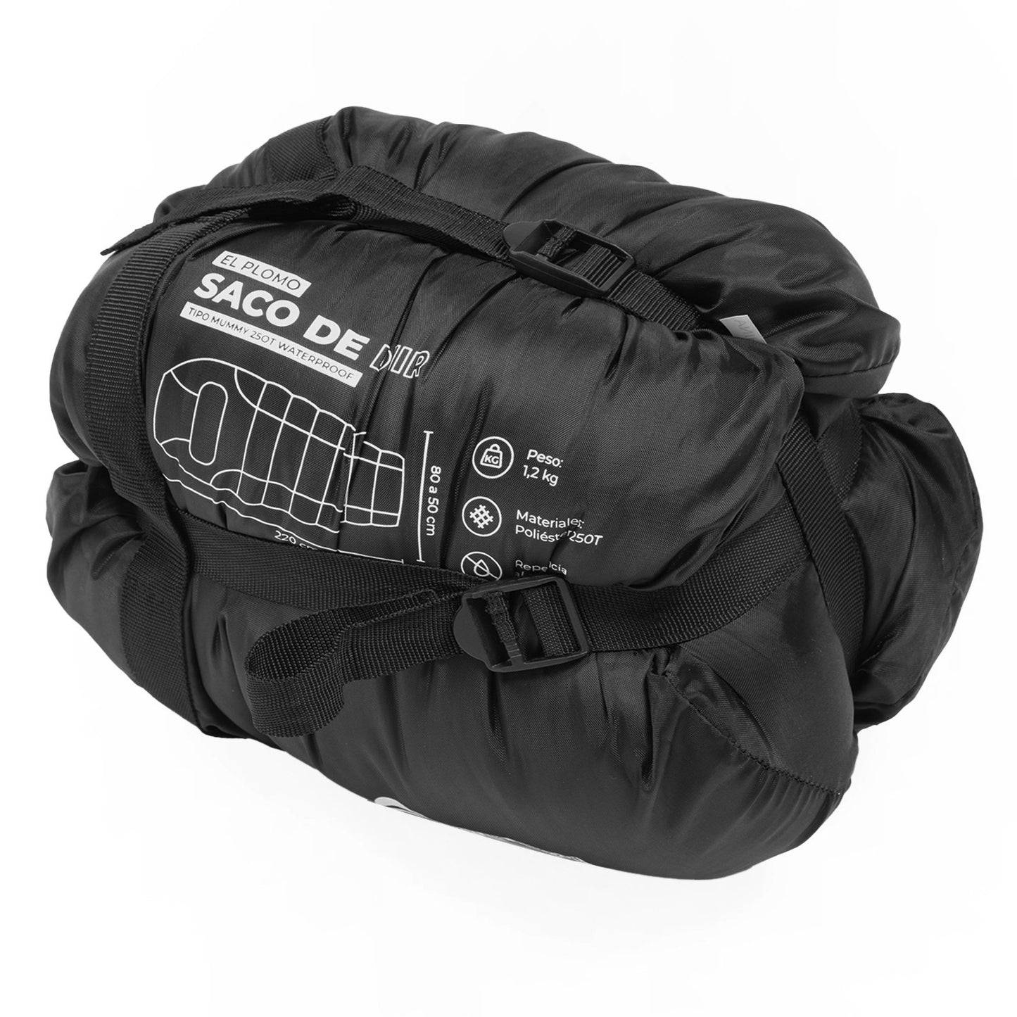Bolsa de Dormir 0 / 5 / 15° El Plomo Gris