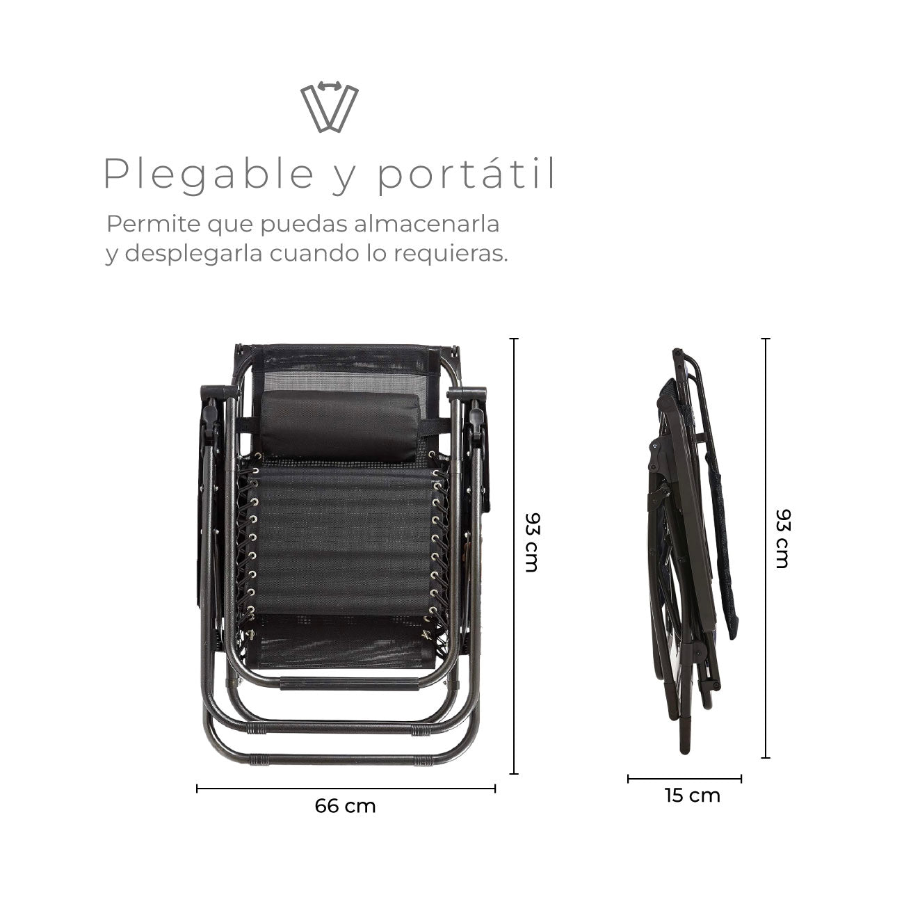 Reposera Zero Gravity con Techo Zen Canopy