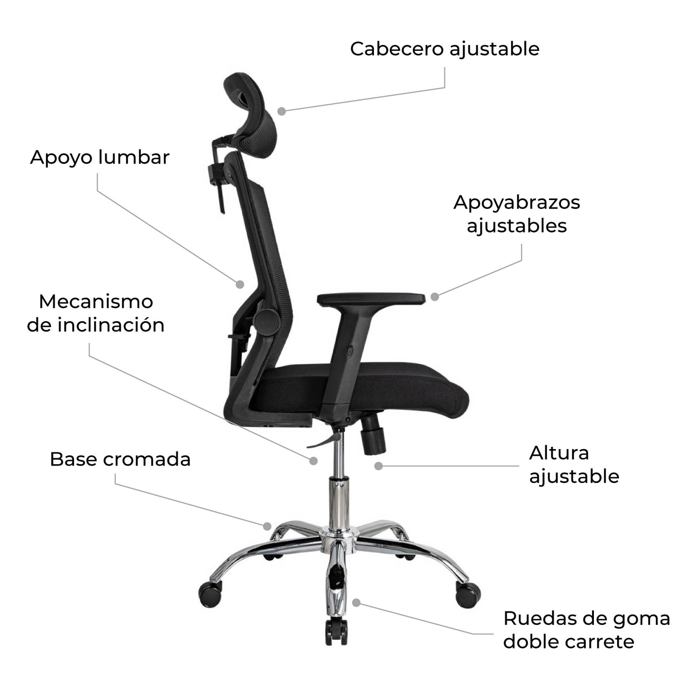 Silla de Escritorio Ergonómica Delphi