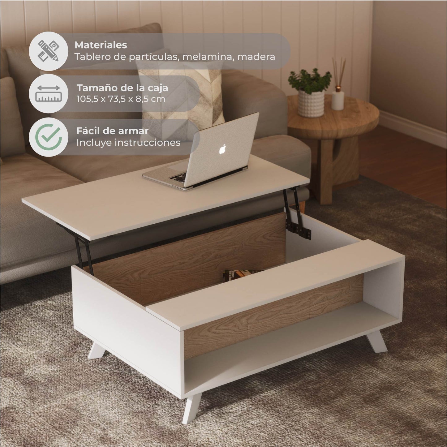 Mesa Ratona Elevable Aloria