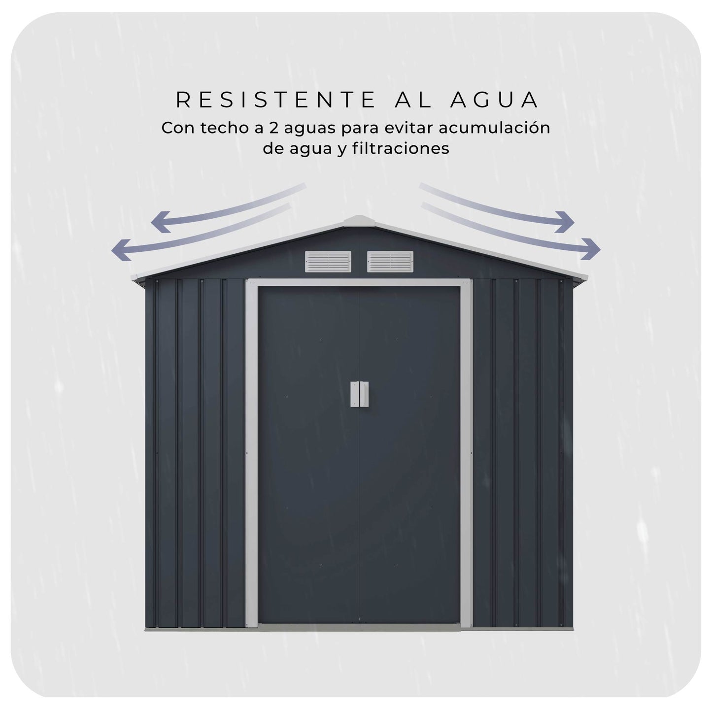 Cobertizo Armario Para Exterior Archer B 213x191x195 Cm