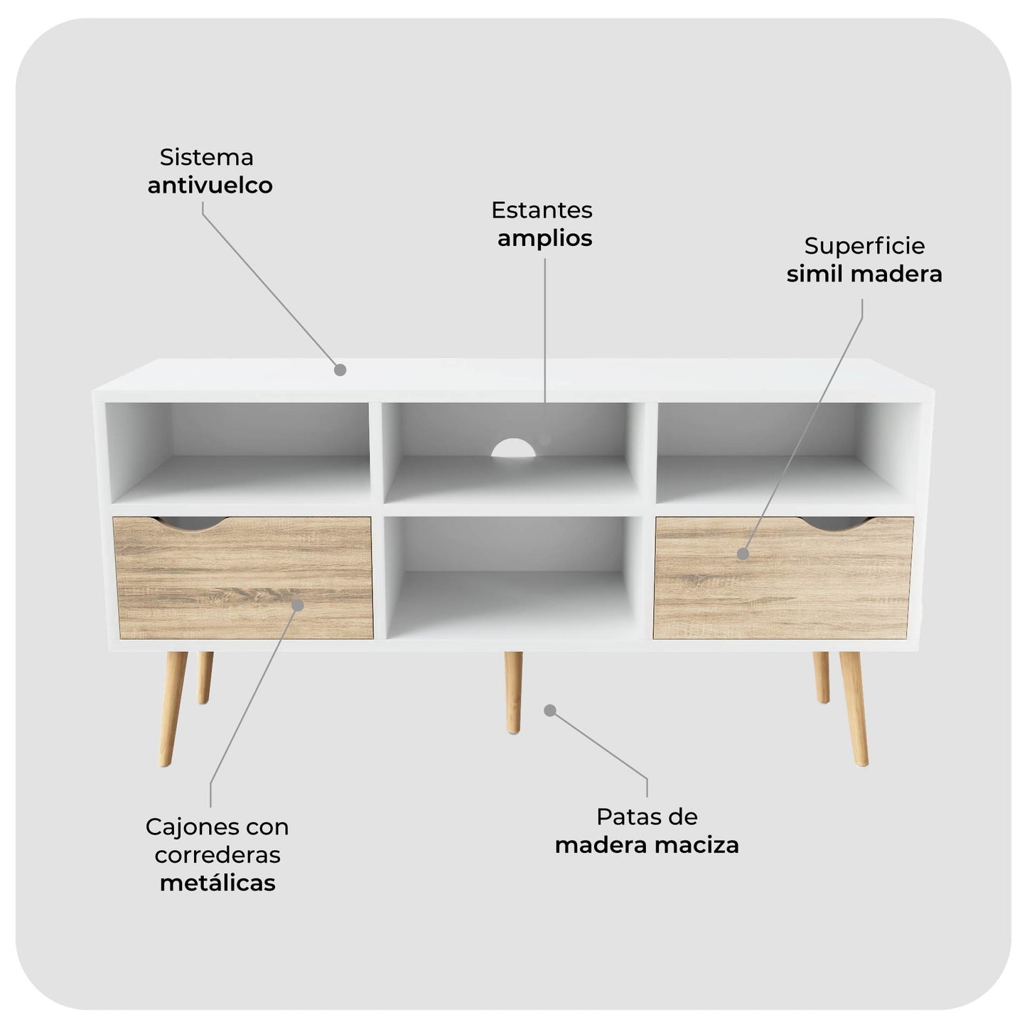 Rack de Tv Bolonia