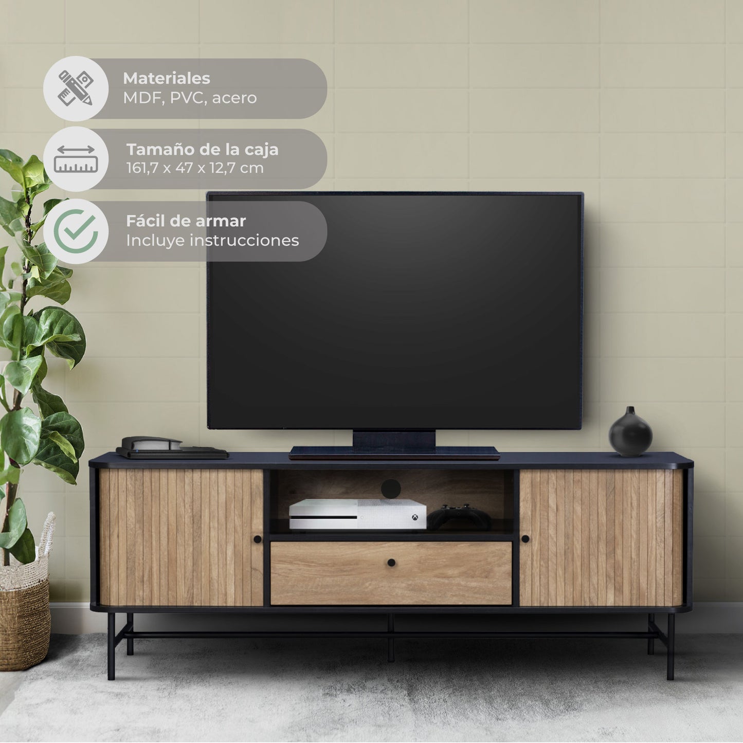 Rack de TV Charcoal