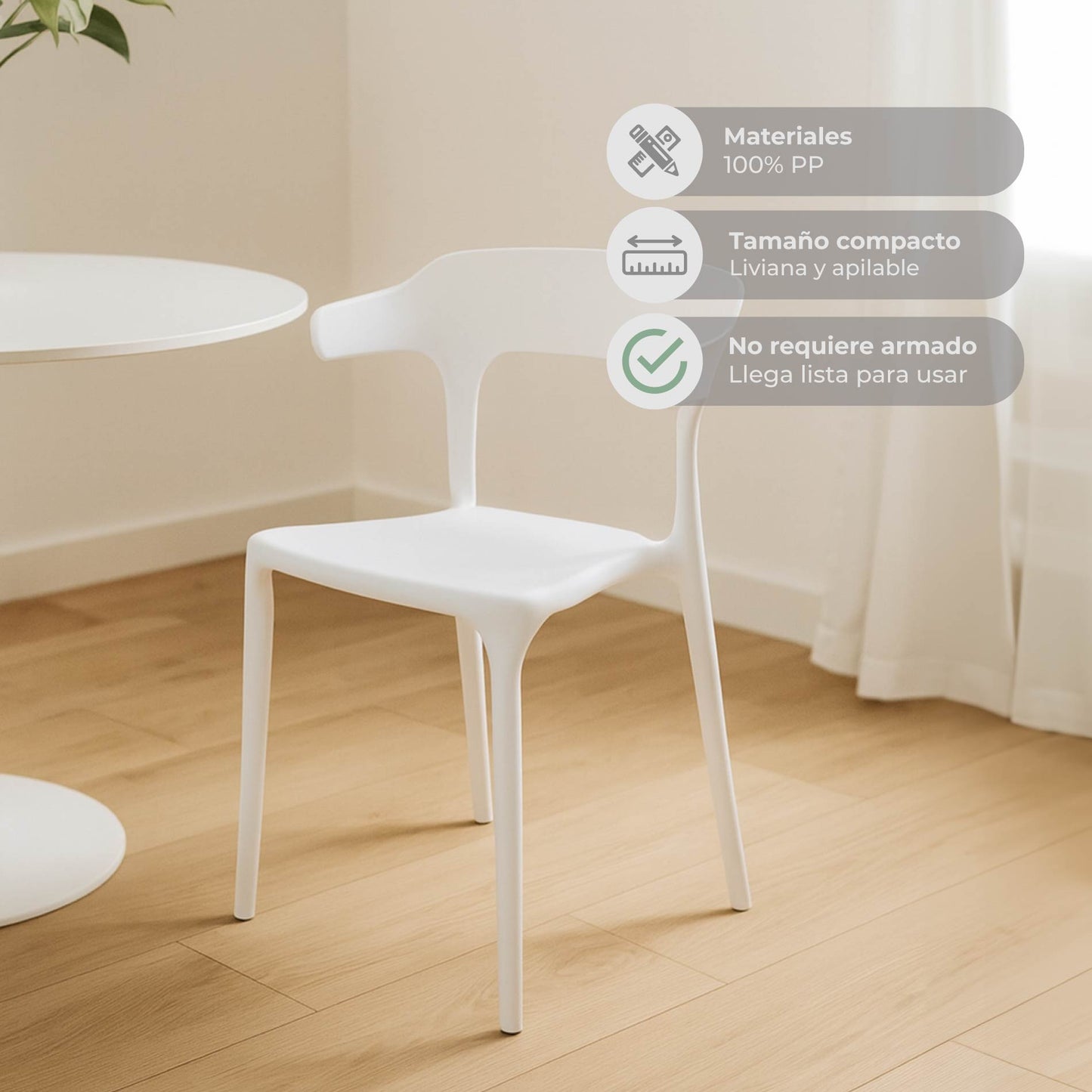 Silla de Comedor Esparta con Protección UV