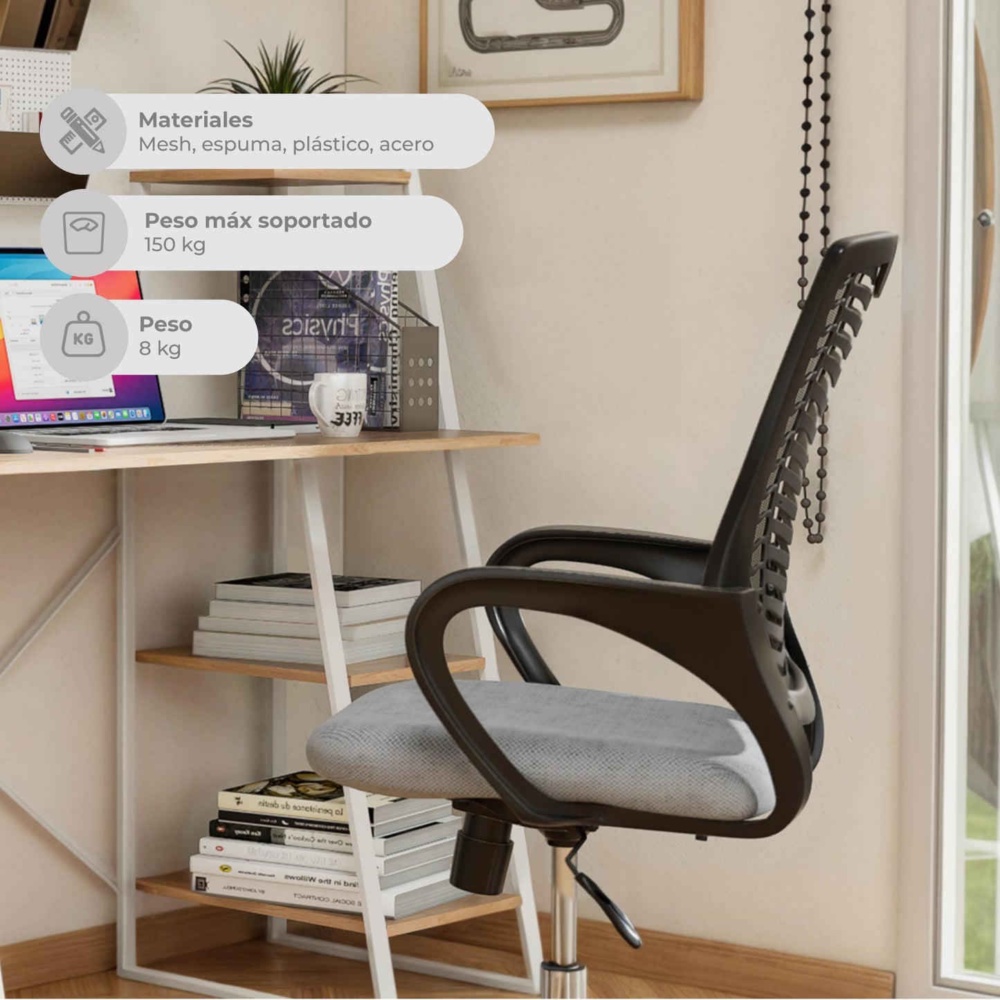 Silla de Escritorio Ergonómica SILL-C2G