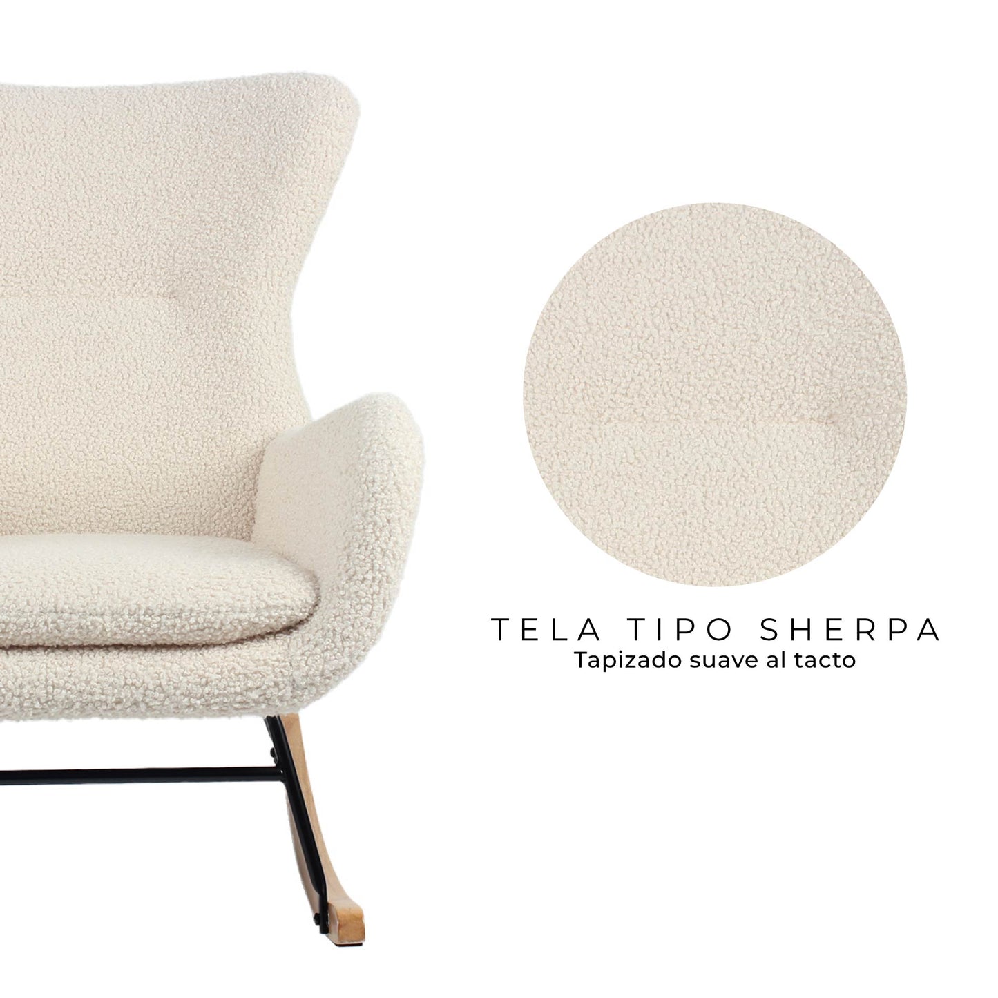 Sillón Mecedor Tavia Beige