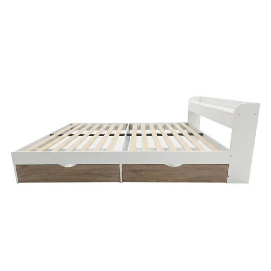 Cama Queen Nórdica con Cajones