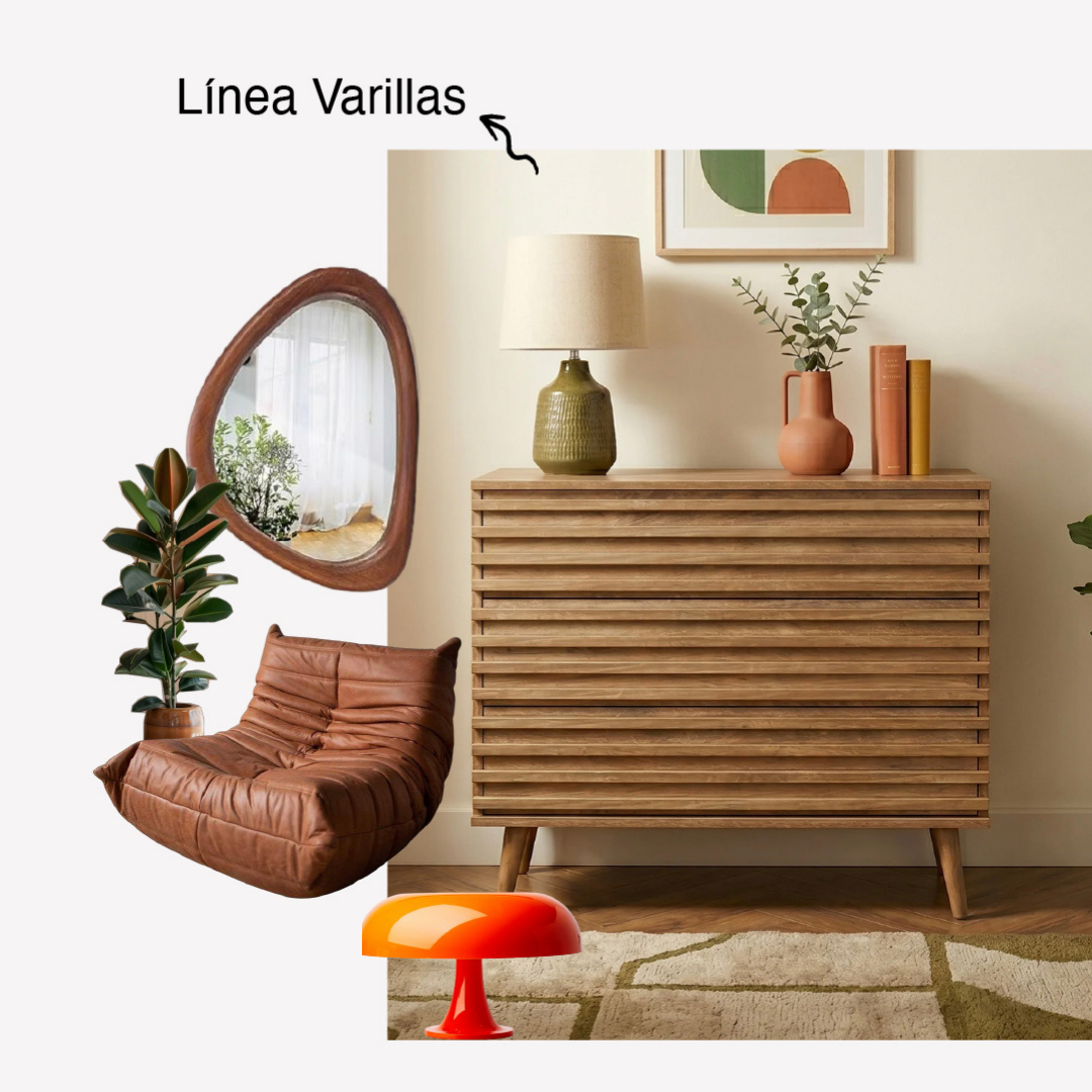 Líneas puras y texturas de madera: Claves para dominar el estilo Mid-Century