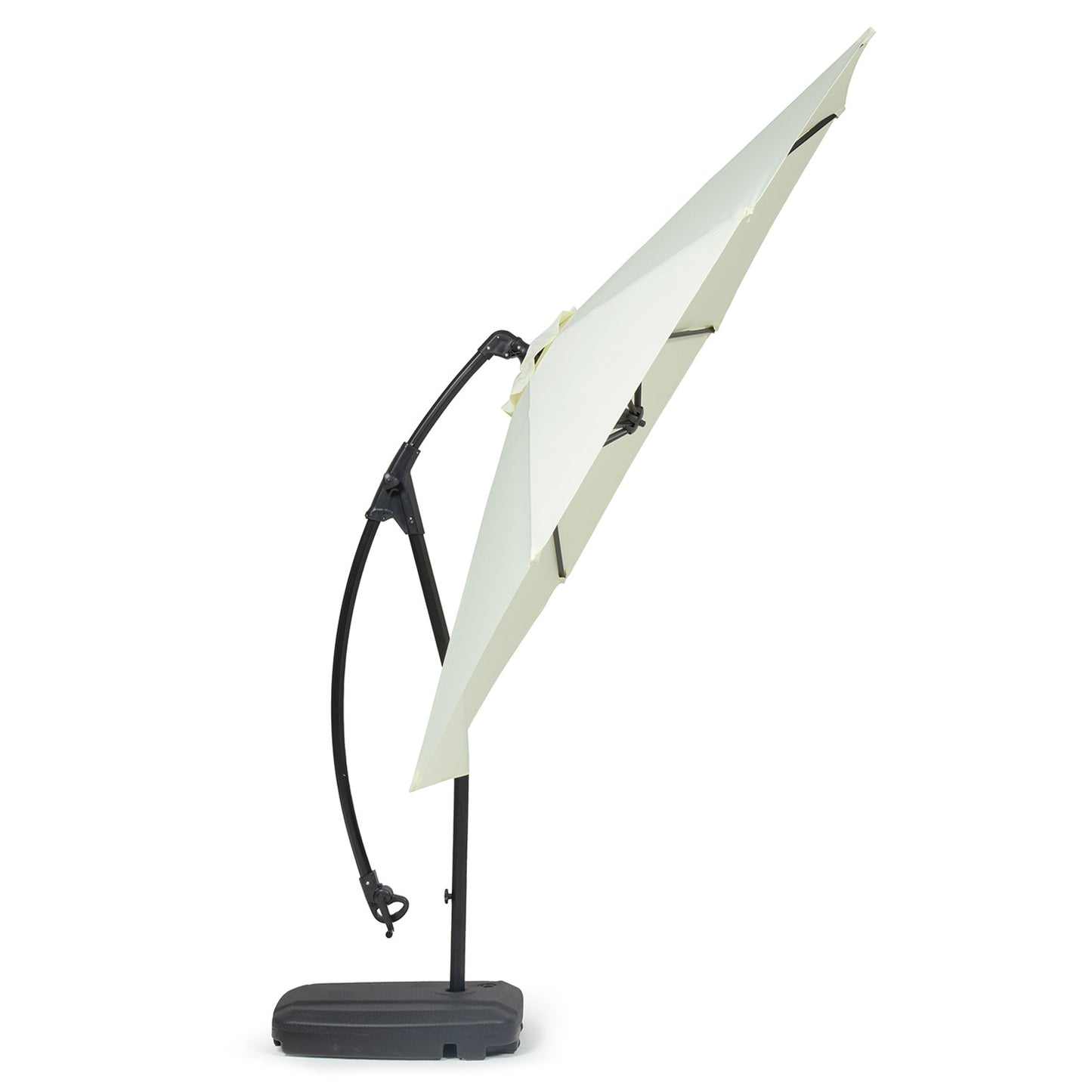 Sombrilla Lateral Con Base Beige