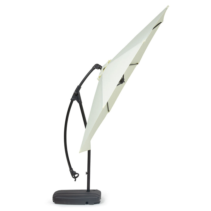 Sombrilla Lateral Con Base Beige