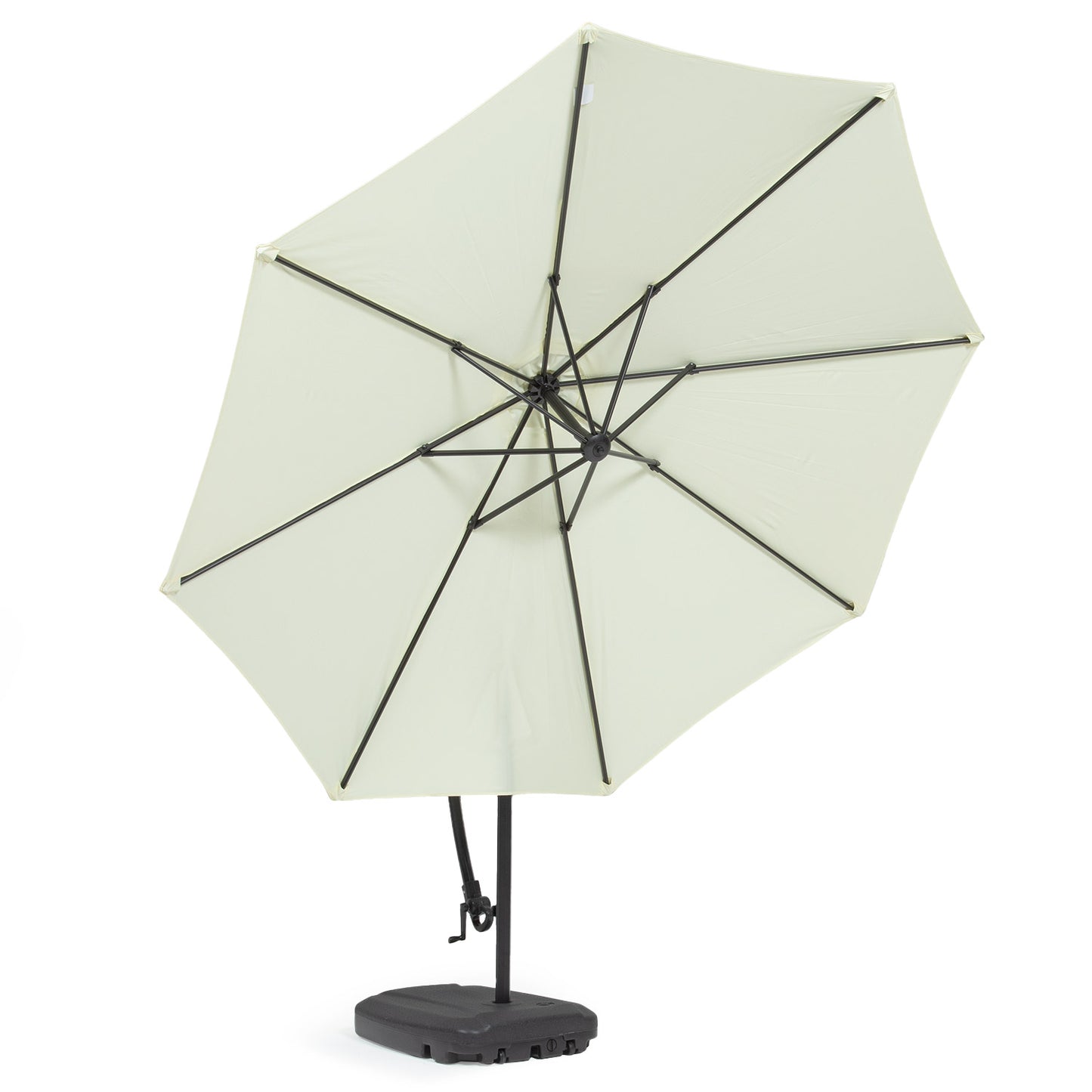 Sombrilla Lateral Con Base Beige