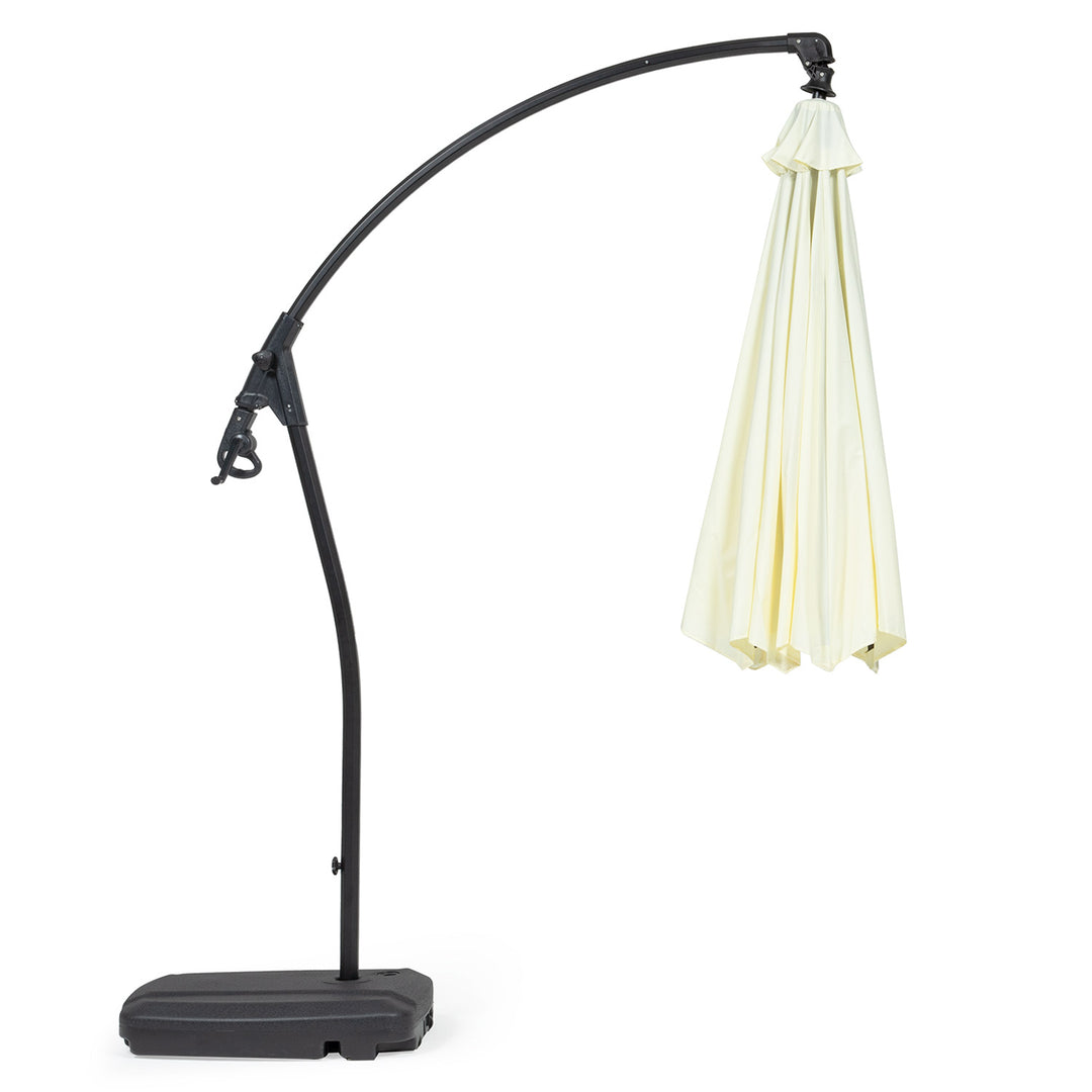 Sombrilla Lateral Con Base Beige