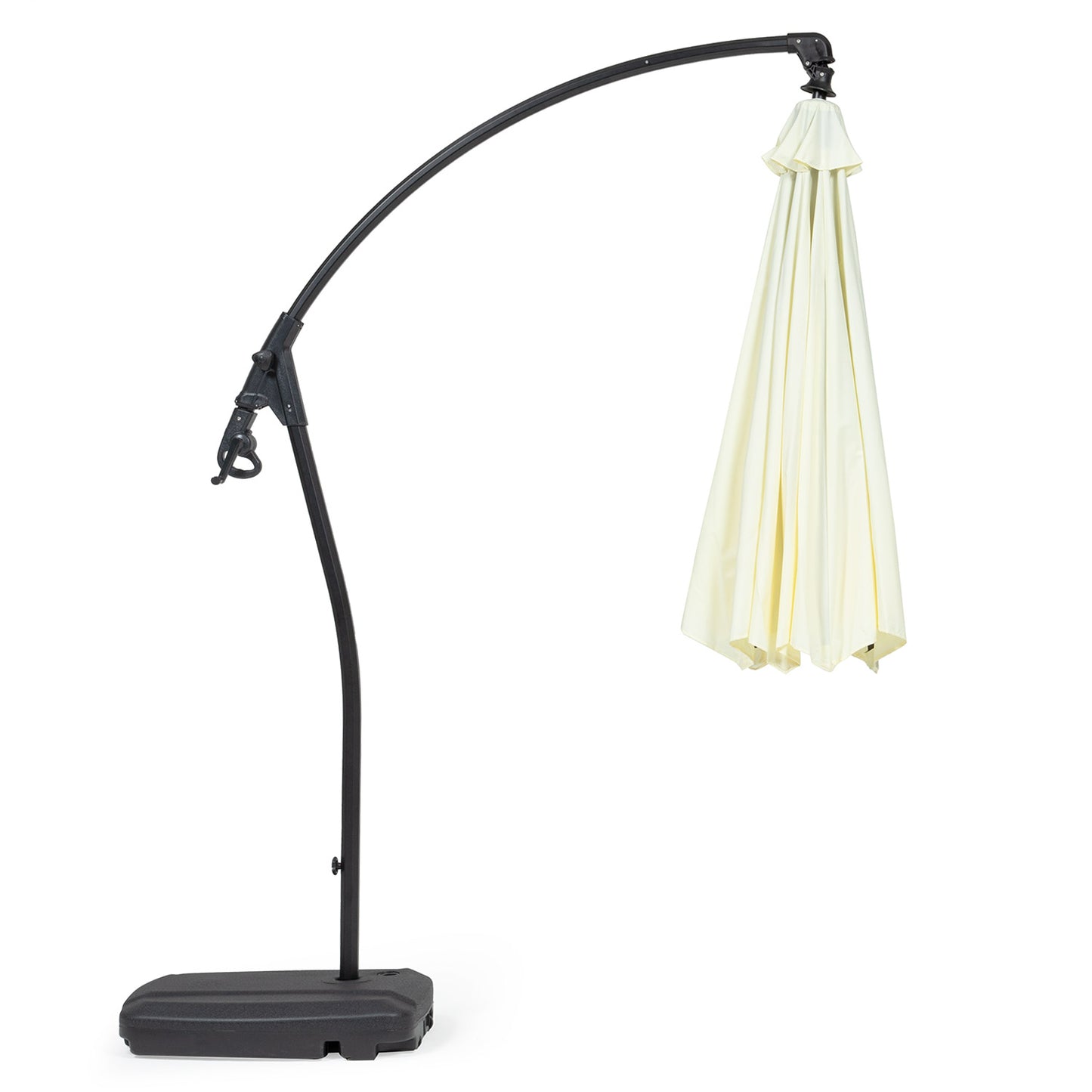 Sombrilla Lateral Con Base Beige