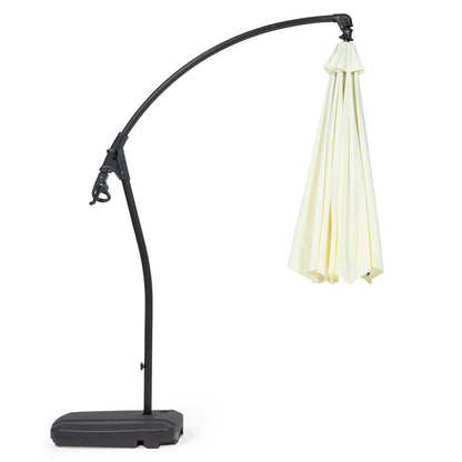 Sombrilla Lateral Con Base Beige