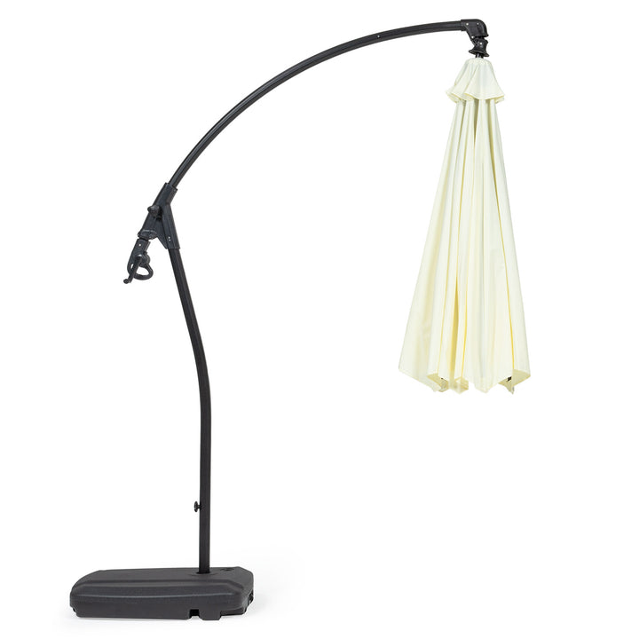 Sombrilla Lateral Con Base Beige