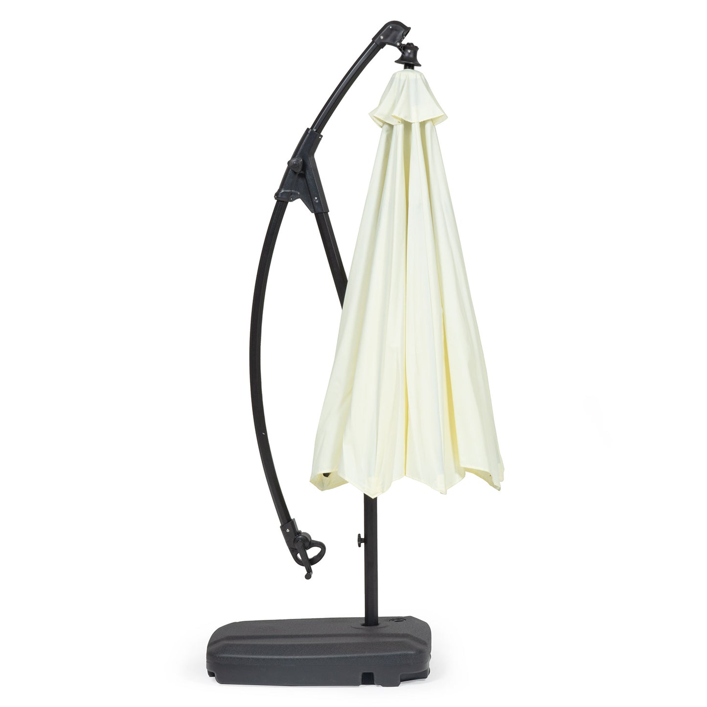 Sombrilla Lateral Con Base Beige