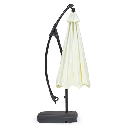 Sombrilla Lateral Con Base Beige