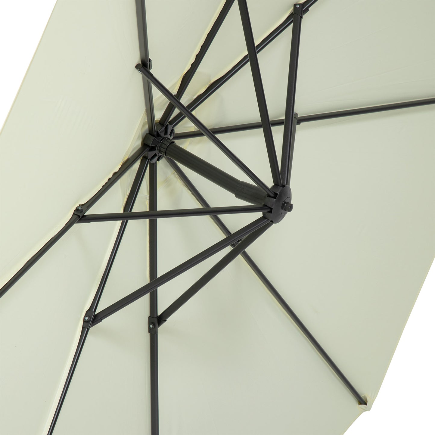 Sombrilla Lateral Con Base Beige