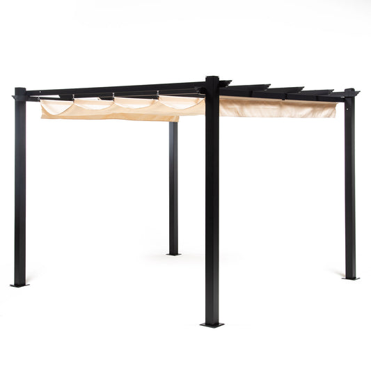 Pérgola White Shelter Retráctil 3x3