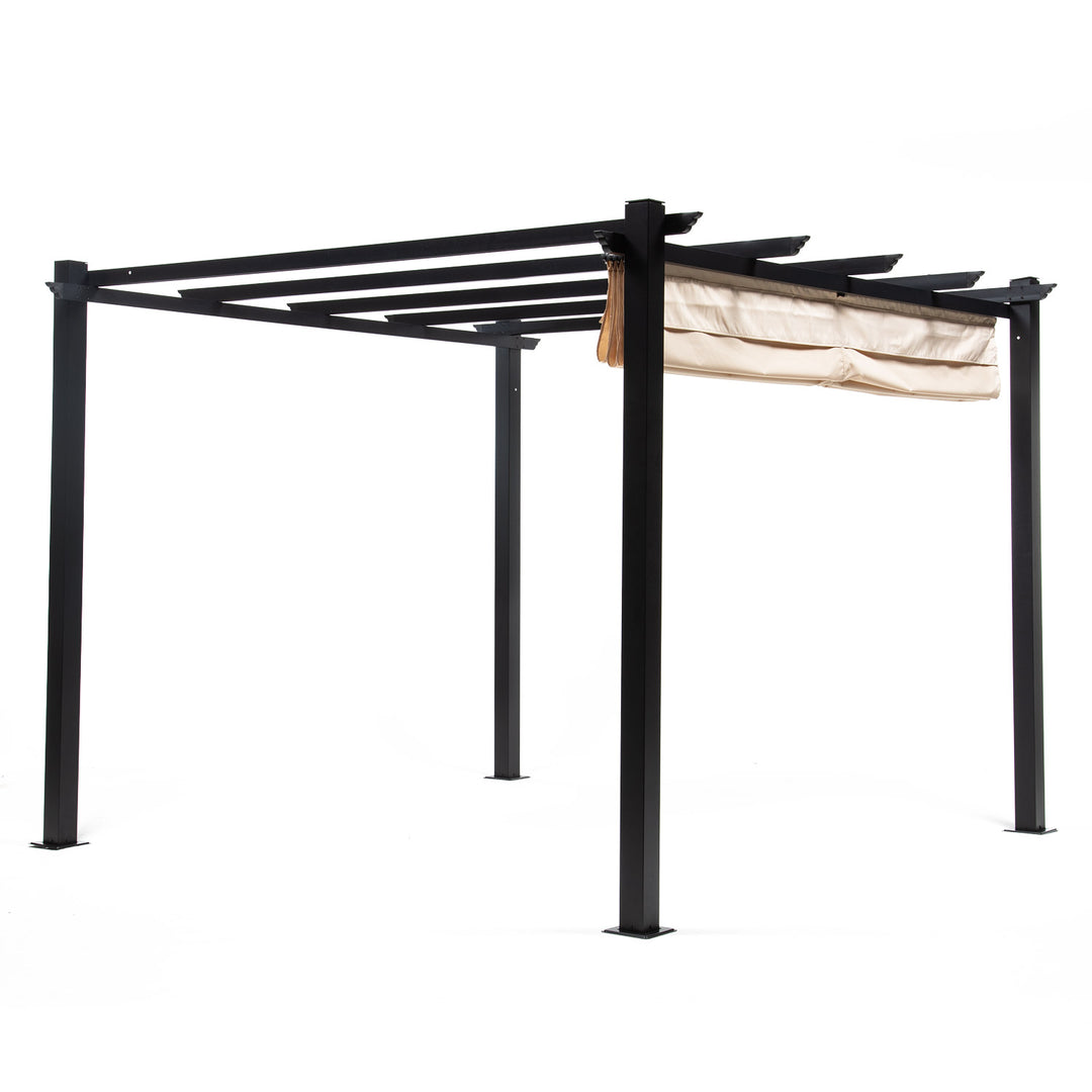 Pérgola White Shelter Retráctil 3x3