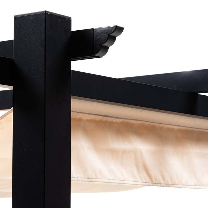 Pérgola White Shelter Retráctil 3x3