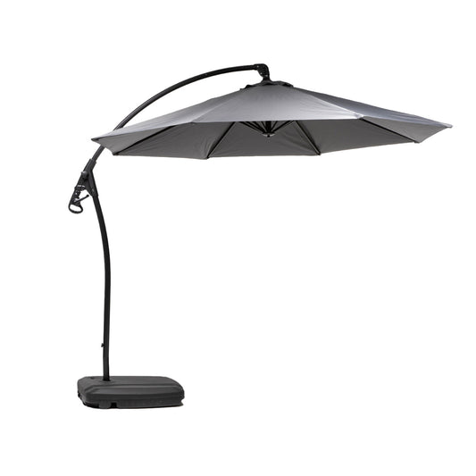 Sombrilla Lateral Con Base Grafito