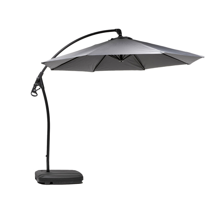 Sombrilla Lateral Con Base Grafito