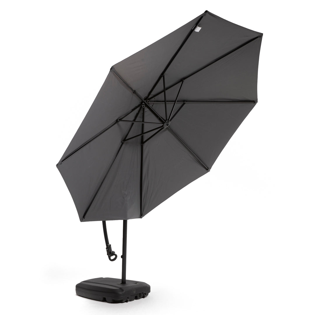 Sombrilla Lateral Con Base Grafito