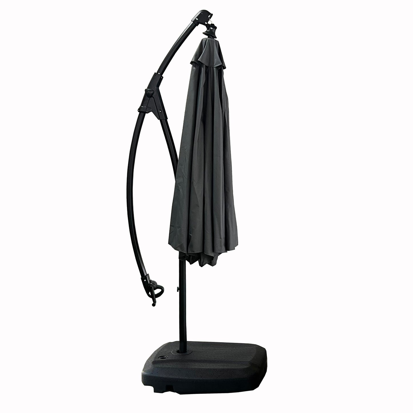 Sombrilla Lateral Con Base Grafito