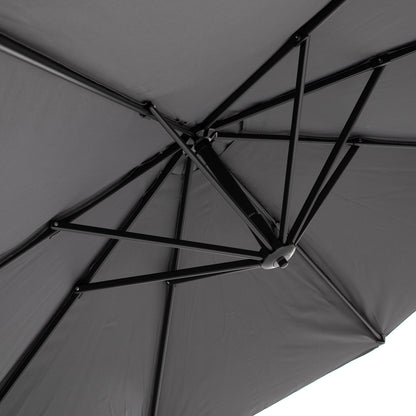Sombrilla Lateral Con Base Grafito