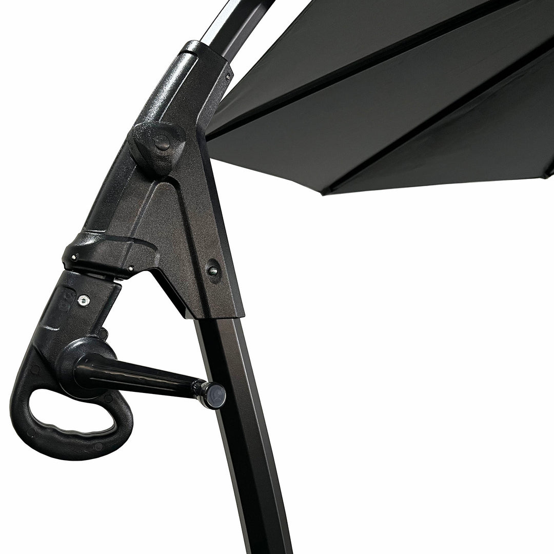 Sombrilla Lateral Con Base Grafito
