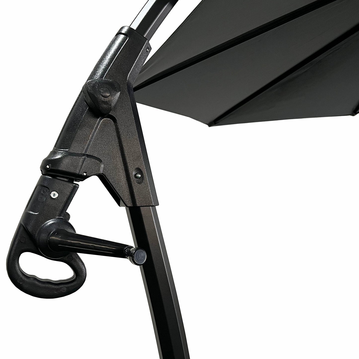 Sombrilla Lateral Con Base Grafito