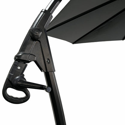 Sombrilla Lateral Con Base Grafito