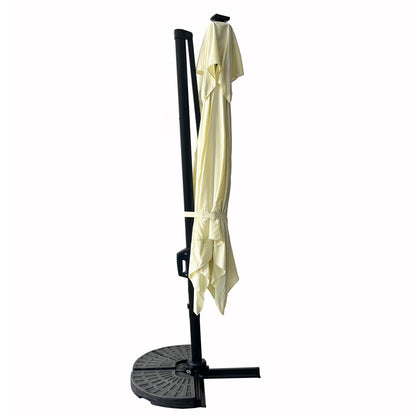 Sombrilla Bright Night Con Luces Crema