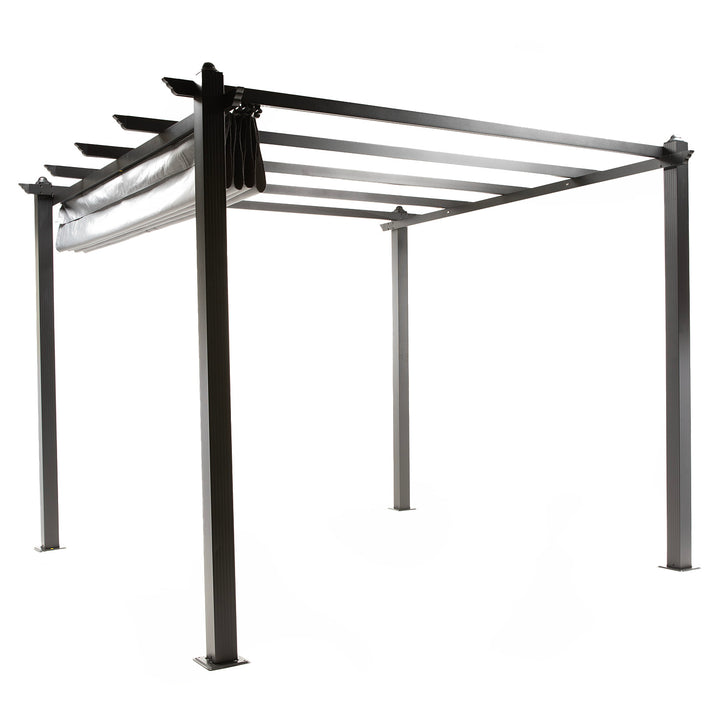 Pérgola Grey Shelter Retráctil 3x3