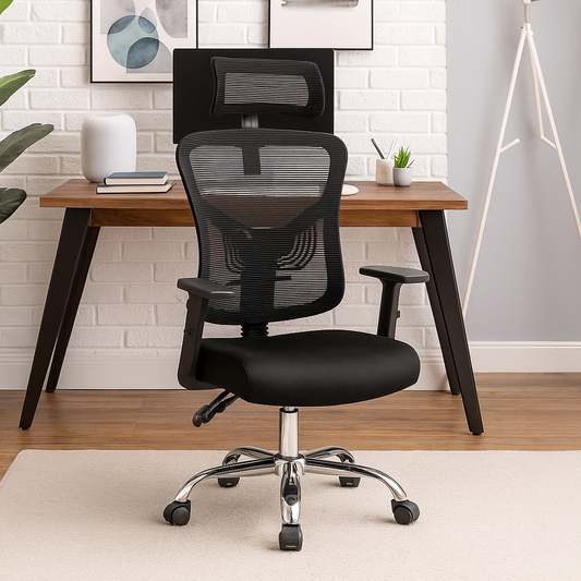 Silla de Escritorio Ergonómica Ankara Silver