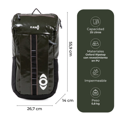 Mochila Outdoor 25L Andes Verde