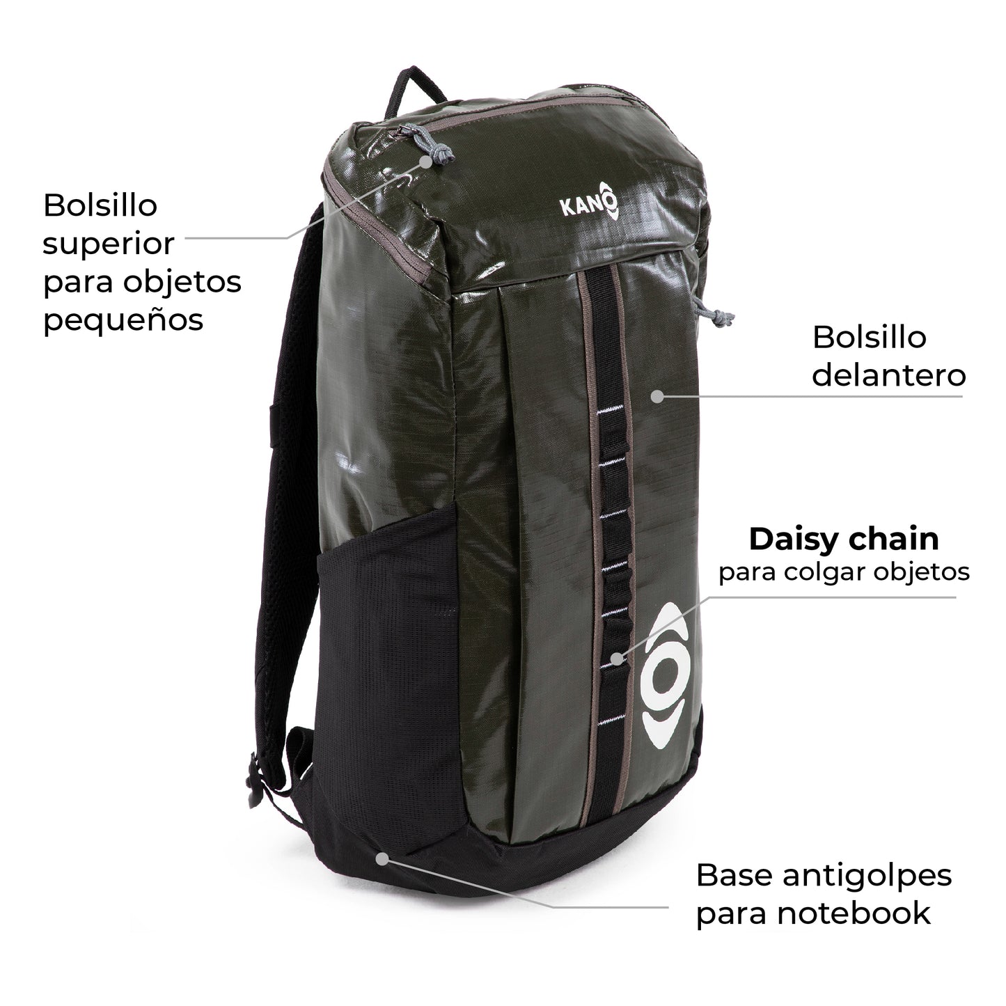 Mochila Outdoor 25L Andes Verde
