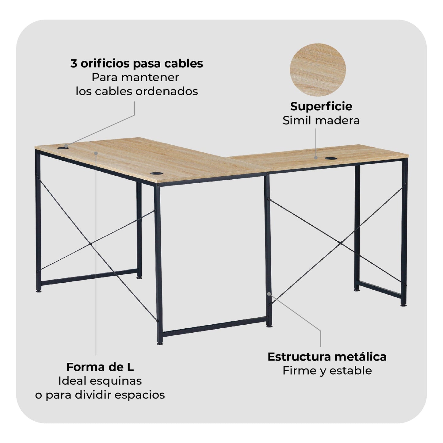 Escritorio Esquinero Desk-11