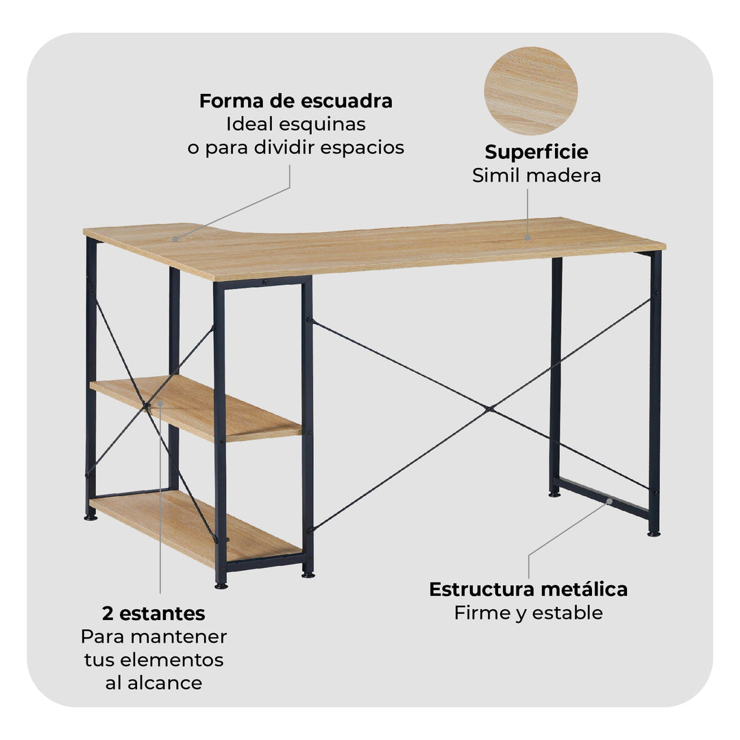 Escritorio con Estantes Desk-12