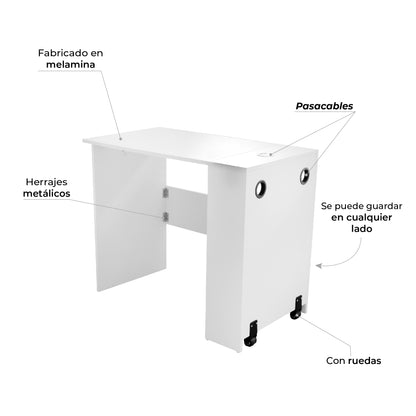 Escritorio Plegable White