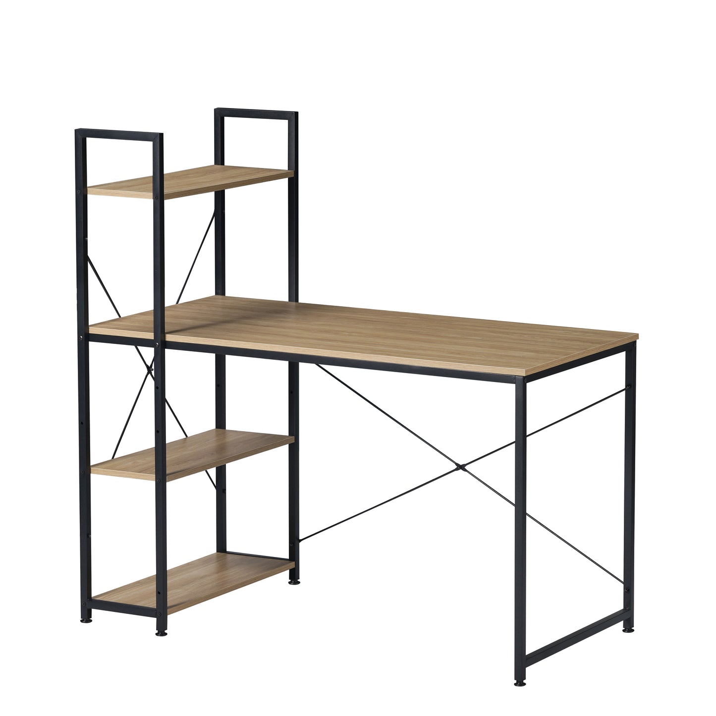 Escritorio Industrial con Estantería Lateral Desk-4