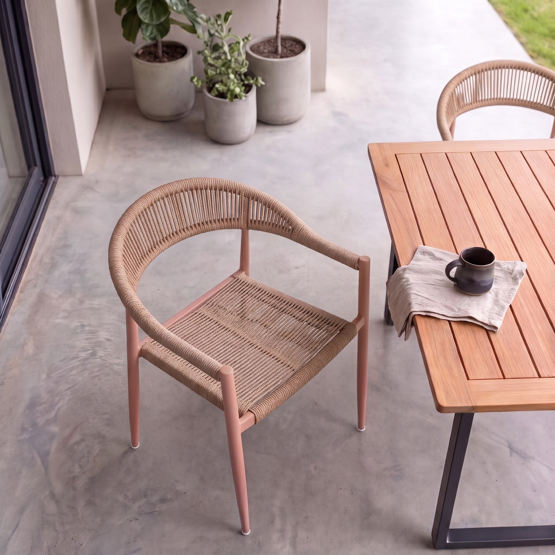 Silla de Exterior Malaki Marrón