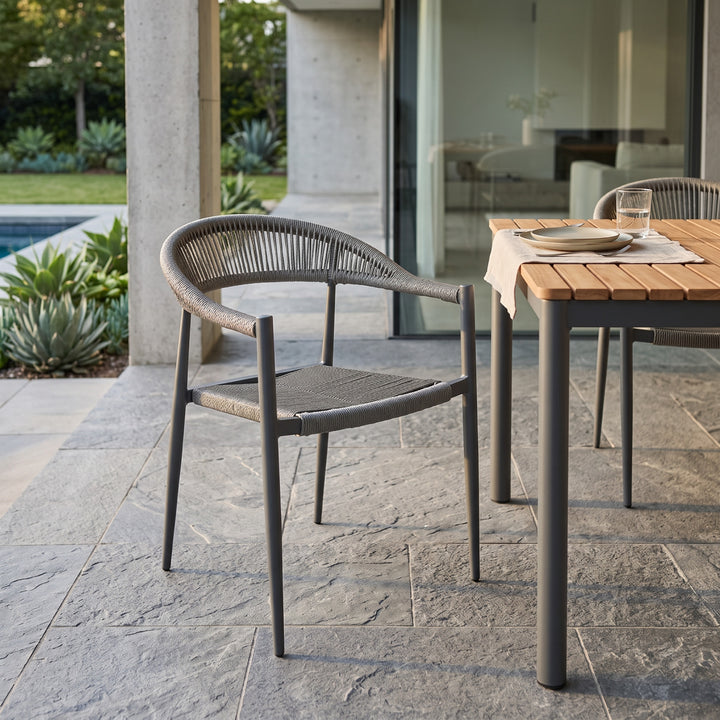 Silla de Exterior Malaki Gris