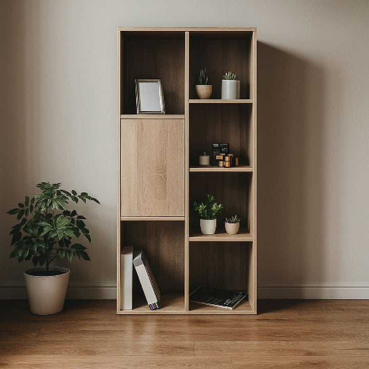 Biblioteca Estilo Madera Roble Tokio
