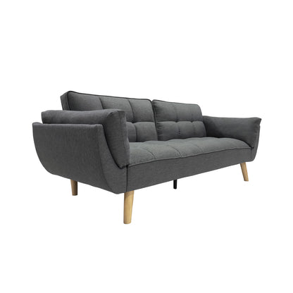 Sofá Cama 3 Cuerpos Buher Gris